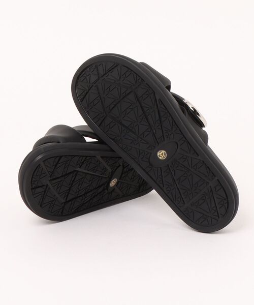 ALL BLACK（オールブラック） 厚底 サンダル 「厚底/3.5cm」クロス