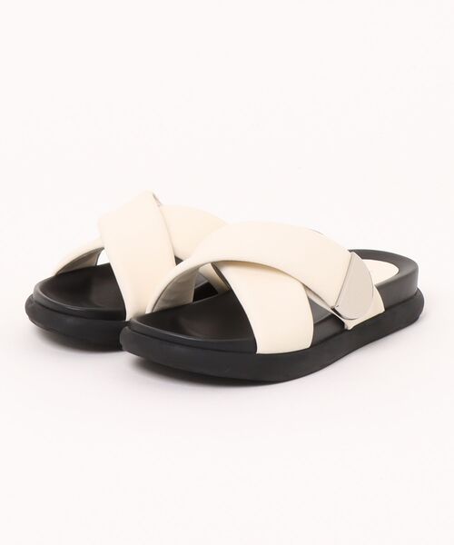 ALL BLACK（オールブラック） 厚底 サンダル 「厚底/3.5cm」クロス