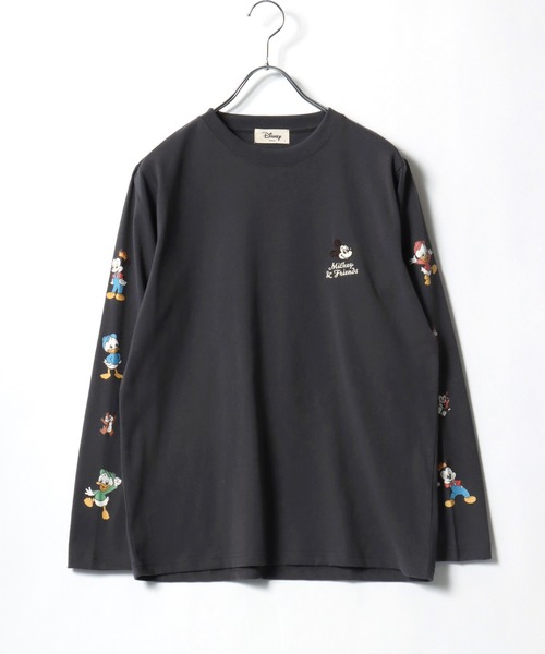 日本未発売海外ディズニー限定レディース総柄長袖トップス Disney（ディズニー） tシャツ 2026SS Disney/ディズニー ミッキー