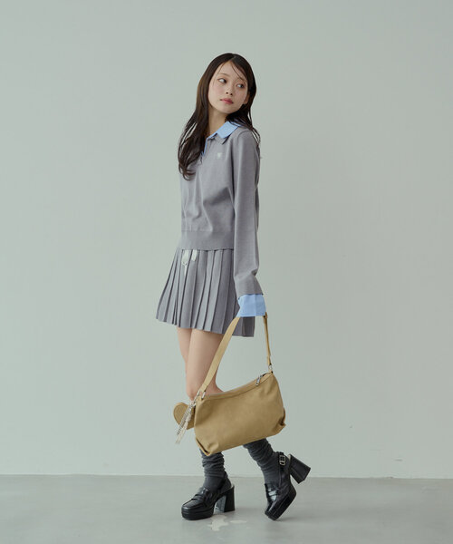 「Chico」 長袖ニット FREE ネイビー レディース_画像5