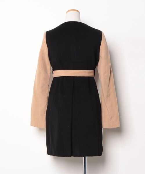 「HAN AHN SOON」 ノーカラーコート 36 ホワイト レディース_画像2