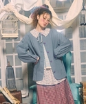 ノーカラーコート コート 裏地プリントノーカラ...の詳細画像5