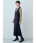 「IEDIT」 ノースリーブワンピース - ブ...の詳細画像1