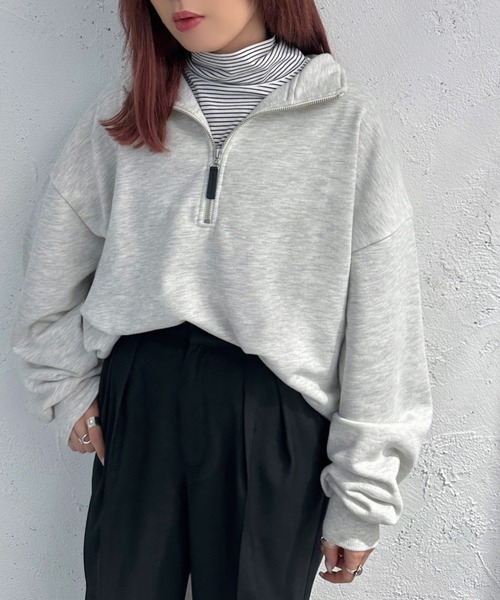 「apres jour mignon」 スウェットカットソー X-LARGE オートミール レディース_画像3