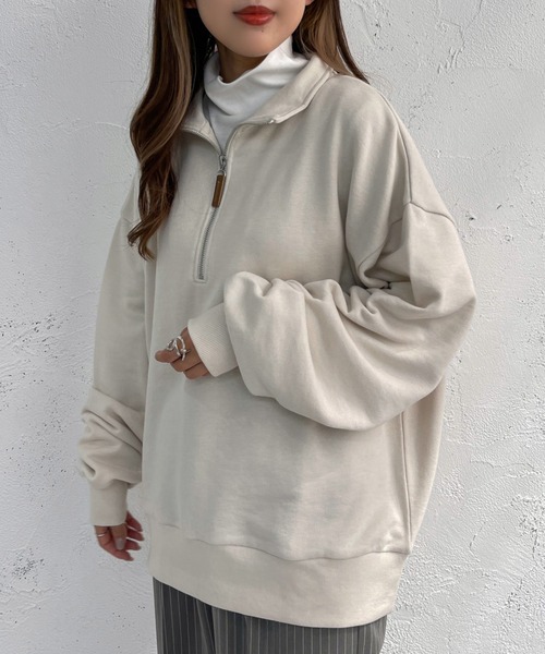 「apres jour mignon」 スウェットカットソー X-LARGE オートミール レディース_画像6