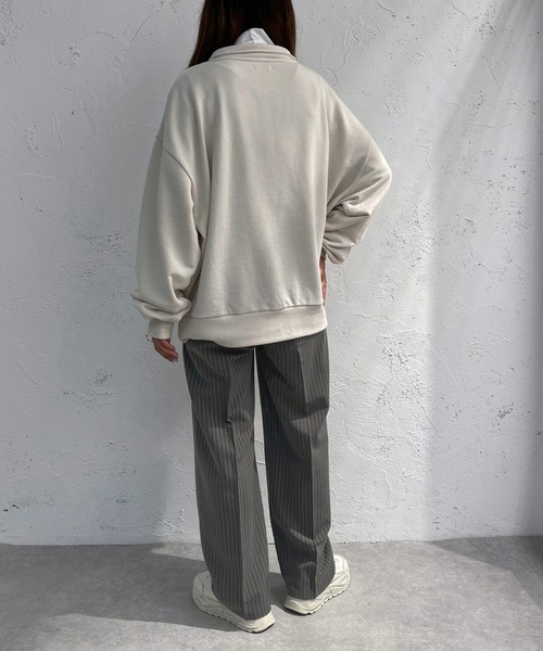 「apres jour mignon」 スウェットカットソー X-LARGE オートミール レディース_画像7