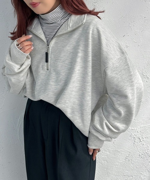 「apres jour mignon」 スウェットカットソー X-LARGE オートミール レディース_画像8