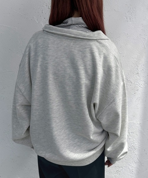 「apres jour mignon」 スウェットカットソー X-LARGE オートミール レディース_画像9