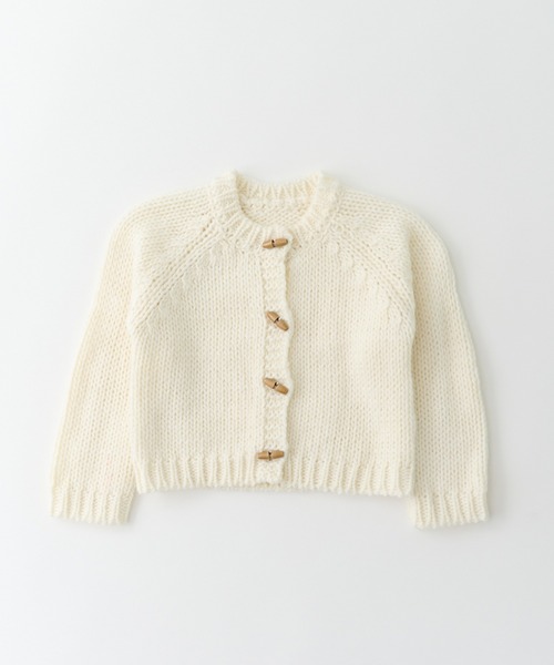 「BONJOUR SAGAN enfant」 「KIDS」ニットカーディガン 140 ブラック キッズ_画像3