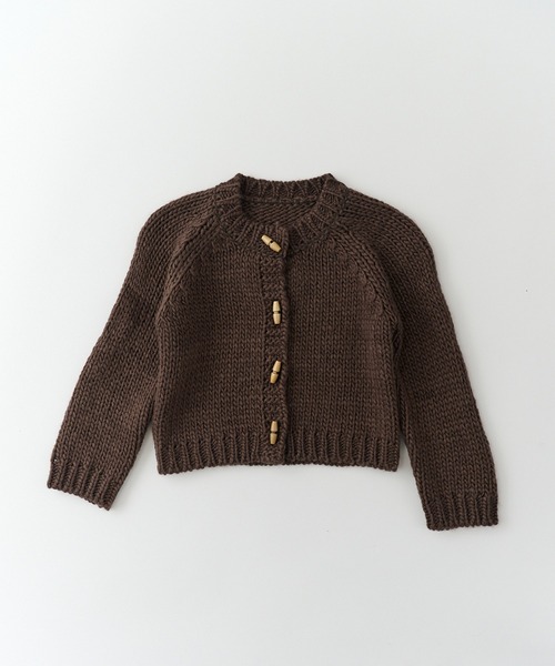 「BONJOUR SAGAN enfant」 「KIDS」ニットカーディガン 140 ブラック キッズ_画像5