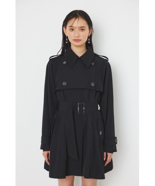 「rienda」 トレンチコート SMALL ブルー レディース_画像4