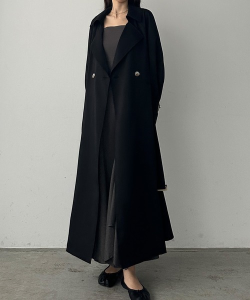 Louere（ルエレ） トレンチコート MEDIUM ブラック レディース
