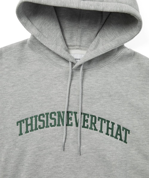 thisisneverthat メンズ　パーカー　S ネイビー　トレーナー thisisneverthat（ディスイズネバーザット） プルオーバーパーカー S