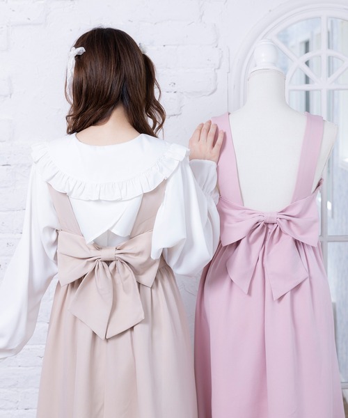 「DearMyLoveRose」 ノースリーブワンピース X-LARGE ブラック レディース_画像9