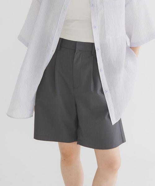 KBF（ケービーエフ） パンツ ダブルタックショートパンツ レディース