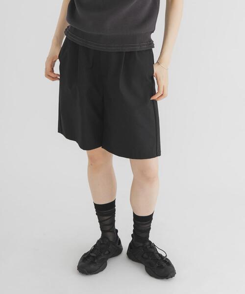 KBF（ケービーエフ） パンツ ダブルタックショートパンツ レディース