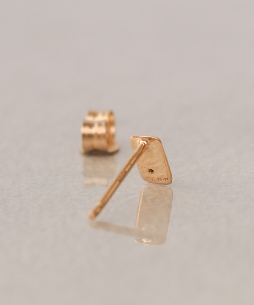 ピアス K18vermeil チョコレート ダイヤモンド ピアス レディース メンズの画像
