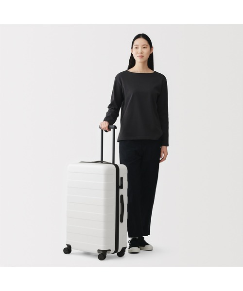 無印良品　バーの高さを自由に調節できる　ストッパー付きハードキャリー 33Ｌ 33ℓハードキャリー 新登場のお知らせ | 株式会社良品計画のプレス