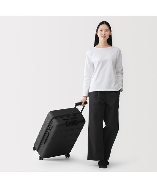 MUJI 無印良品 キャリー バーの高さを自由に調節可能 ストッパー付き 19L 無印良品（MUJI） スーツケース バーを自由に調節できる フロント