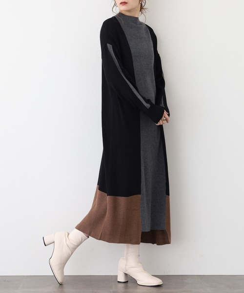 「Anna Nicola」 ニットワンピース 38 ブラック レディース_画像5