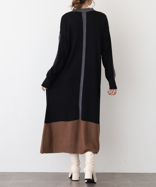 「Anna Nicola」 ニットワンピース 38 ブラック レディース_画像6