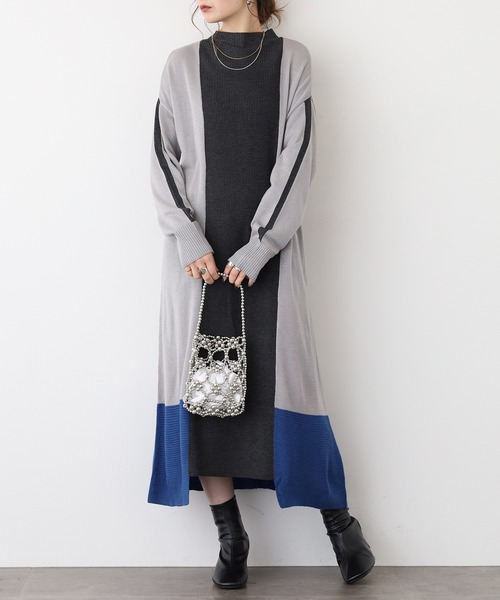 「Anna Nicola」 ニットワンピース 38 ブラック レディース_画像8
