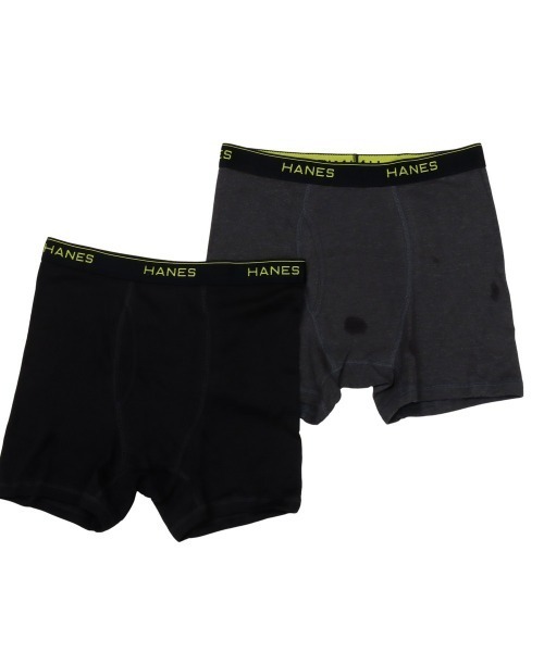 1と2 専用ボクサーパンツ ブラック Hanes（ヘインズ） ボクサーパンツ 「Hanes/ヘインズ」「2枚組」メンズ