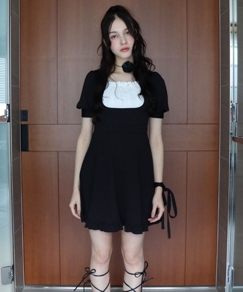 「TITTY&CO.」 半袖ワンピース FREE グレー レディース_画像5