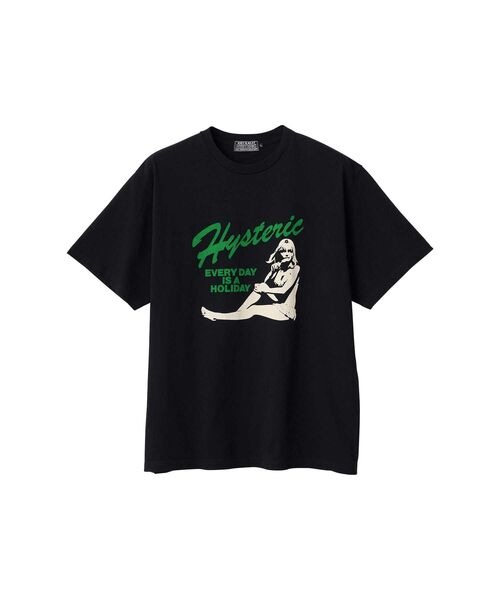 HYSTERIC GLAMOUR(ヒステリックグラマー) tシャツ EVERY DAY HOLIDAY HYSTERIC GLAMOUR(ヒステリックグラマー) tシャツ EVERY DAY HOLIDAY