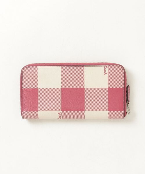 COACH コーチ 長財布　チェック柄　新品　未使用 COACH（コーチ） 長財布 レディース チェック柄 格子柄 ラウンド