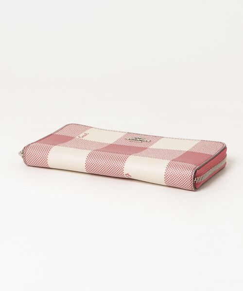 最新モデル★　新品　COACH　長財布　人気　チェック柄　ピンク COACH（コーチ） チェック柄財布 - ピンク レディース : ZOZOTOWN