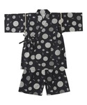 浴衣 ジュニア 甚平 日本製生地 綿100% ...の詳細画像1
