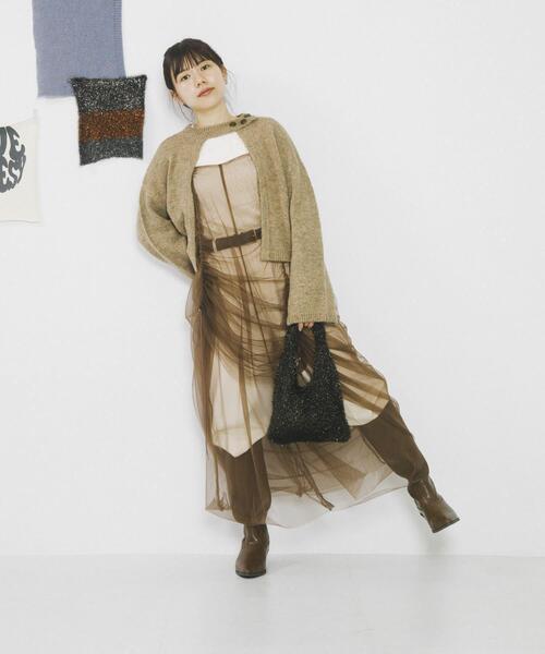 「SENSE OF PLACE by URBAN RESEARCH」 ニットカーディガン ONE ベージュ レディース_画像8