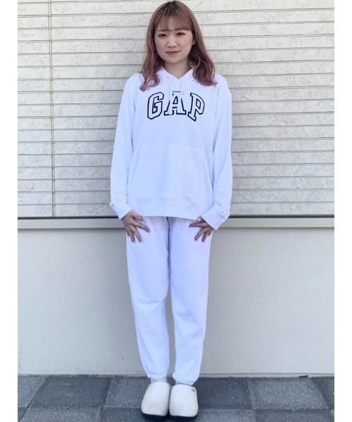 「GAP」 プルオーバーパーカー S ホワイト レディース_画像6