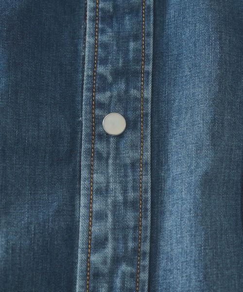 KHOKI（コッキ） シャツ 「KHOKI/コッキ」Hand-Embroidered Denim