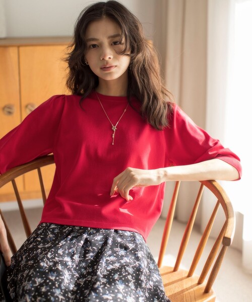 「組曲」 半袖ニット 3 グリーン レディース_画像6