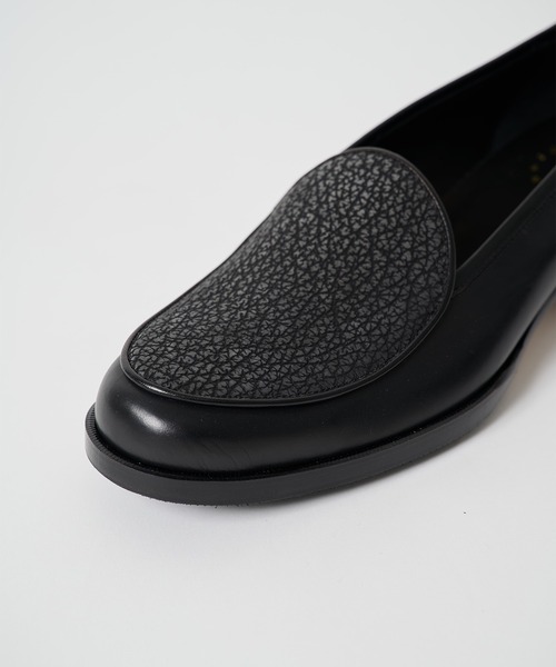 ローファー 「Post Production」Re-lux Shark Skin × BabyCalf メンズの画像