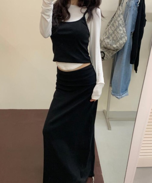 セットアップ キャミソール ロングスカート レディース : ZOZOTOWN
