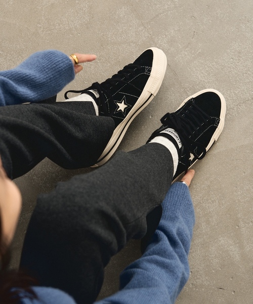 「JOURNAL STANDARD」 「CONVERSE」ローカットスニーカー 24.5cm ブラック レディース_画像2