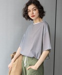 tシャツ 半袖 サラットドロストワイドTシャツ...の詳細画像3