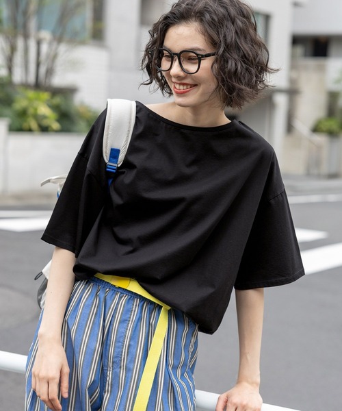 niko and…（ニコアンド） tシャツ 半袖 サラットドロストワイドTシャツ