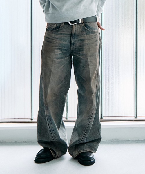 NVRFRGT（ネヴァーフォーゲット） ジーンズ 3D TWISTED WIDE LEG JEANS