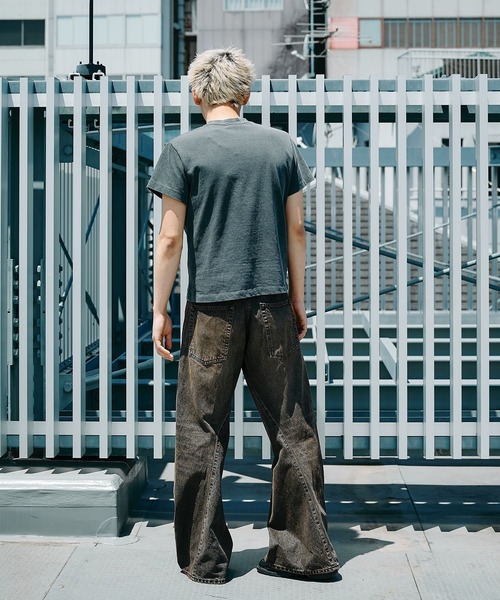 NVRFRGT（ネヴァーフォーゲット） ジーンズ 3D TWISTED WIDE LEG JEANS