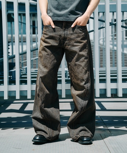 NVRFRGT（ネヴァーフォーゲット） ジーンズ 3D TWISTED WIDE LEG JEANS
