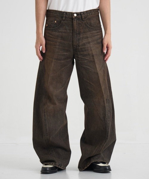 NVRFRGT（ネヴァーフォーゲット） ジーンズ 3D TWISTED WIDE LEG JEANS