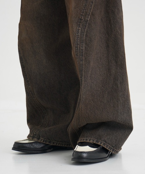 NVRFRGT（ネヴァーフォーゲット） ジーンズ 3D TWISTED WIDE LEG JEANS