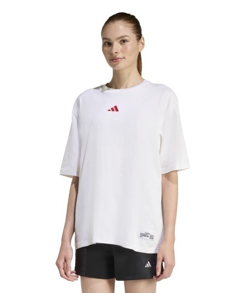 adidas（アディダス） adidas tシャツ 半袖 ミニ刺しゅう オーバー