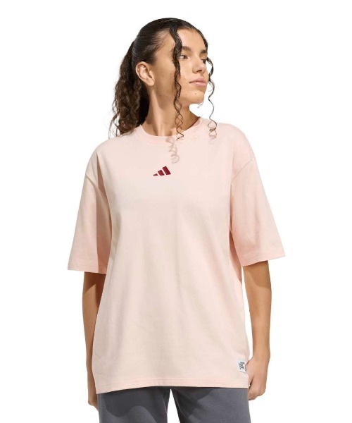 adidas（アディダス） adidas tシャツ 半袖 ミニ刺しゅう オーバー