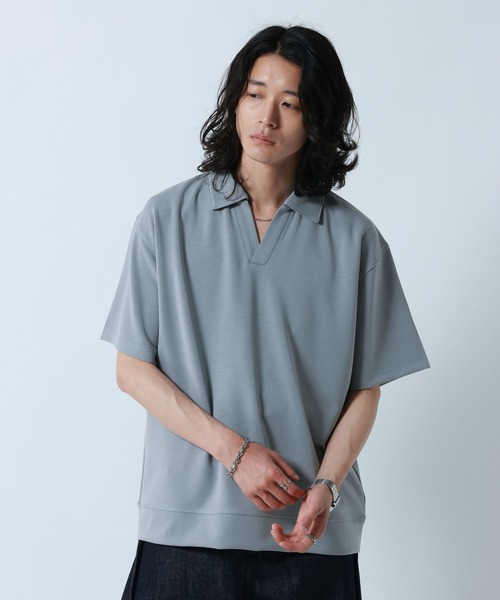 RAGEBLUE（レイジブルー） ポロシャツ 半袖 「LUXURY+EASY」DRAPE