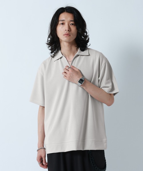 RAGEBLUE（レイジブルー） ポロシャツ 「LUXURY+EASY」DRAPE FABLIC